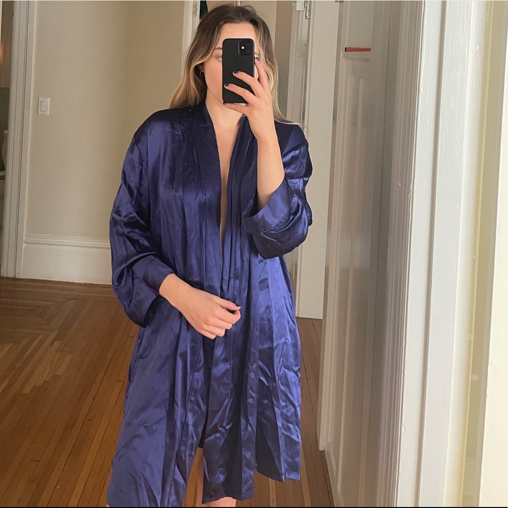 100% silk robe